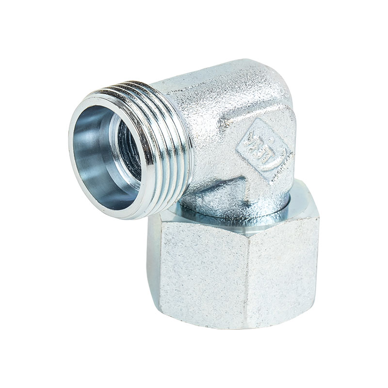 2C9.2d9 90 ° Elbow Reducer Tube Adapter med svingbar mutter